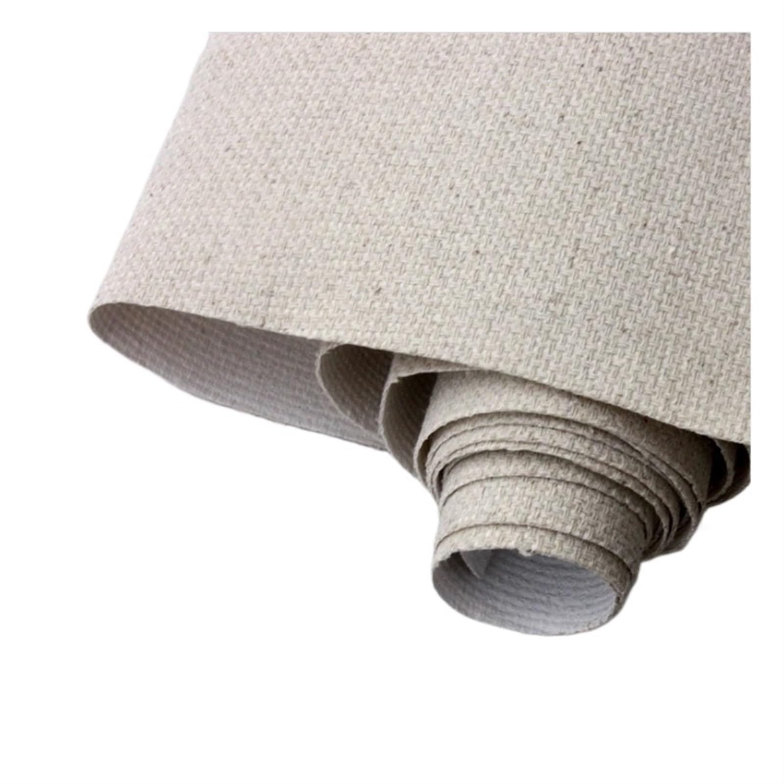 Leinwand Zum Bemalen 10 m extrabreite Malleinwand aus Leinenmischung, Ölgemälde-Papier, Leinwand und Zeichenbrett Holz(98cm x 10m)