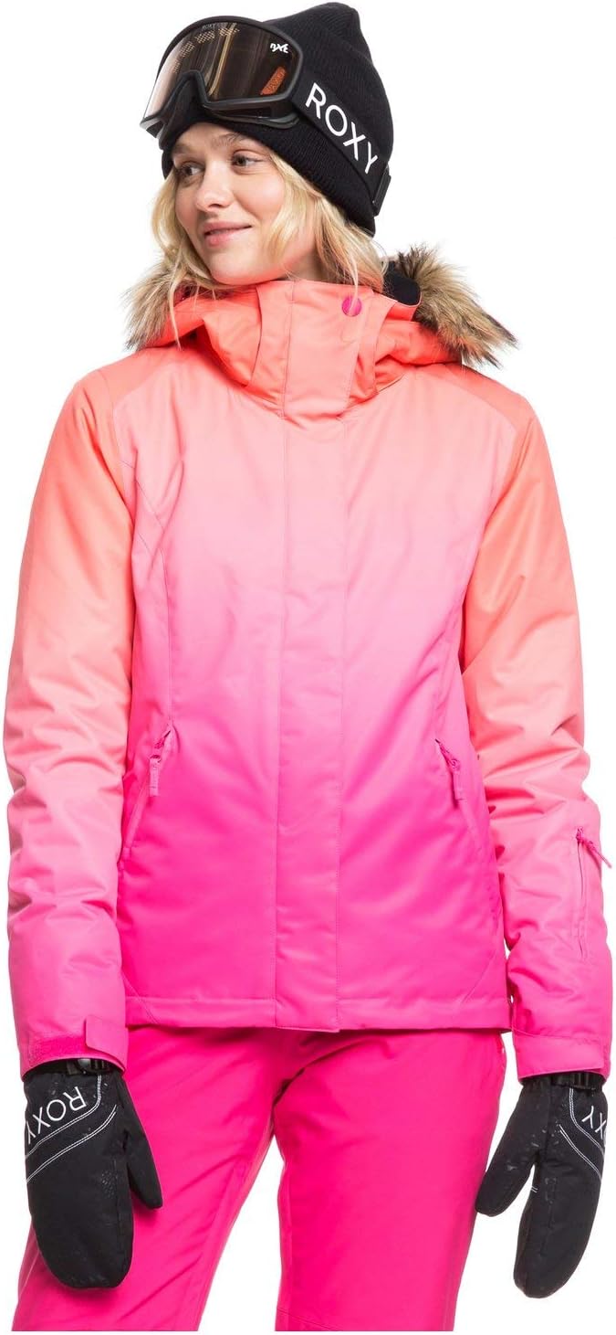 ROXY スノボウェア スキーウェア ロキシー Lサイズ ピンク ホワイト