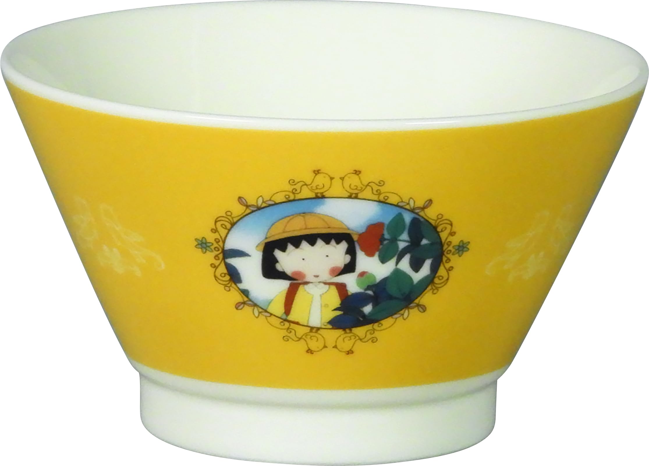Amazon｜ちびまる子ちゃん 35周年 セラミック 茶碗 イエロー 360ml