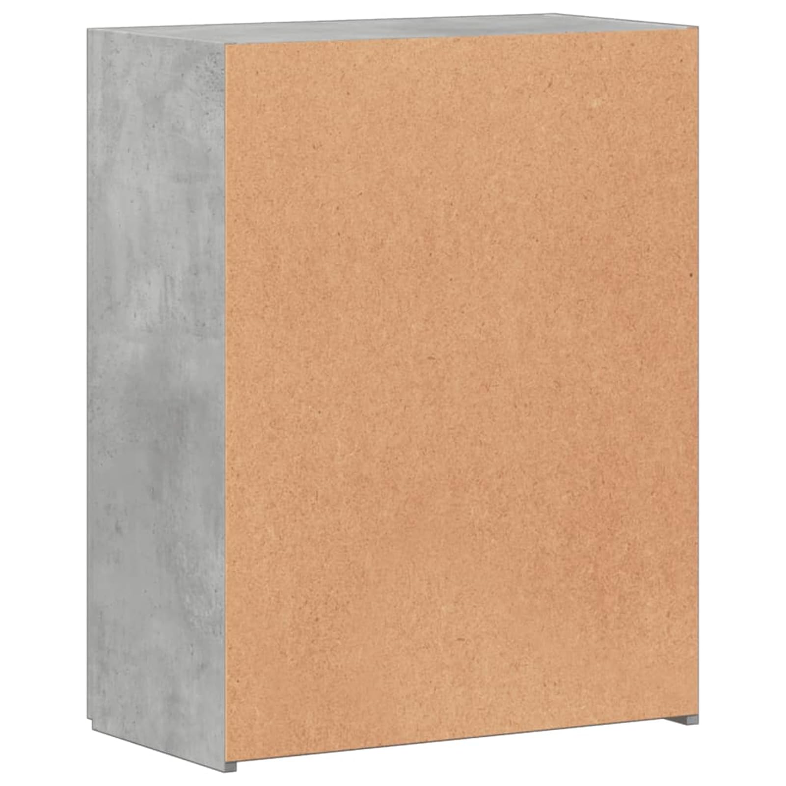 Aktenschrank aus Holzwerkstoff, Betongrau, 60 x 32 x 77,5 cm, für Büroorganisation Model840768