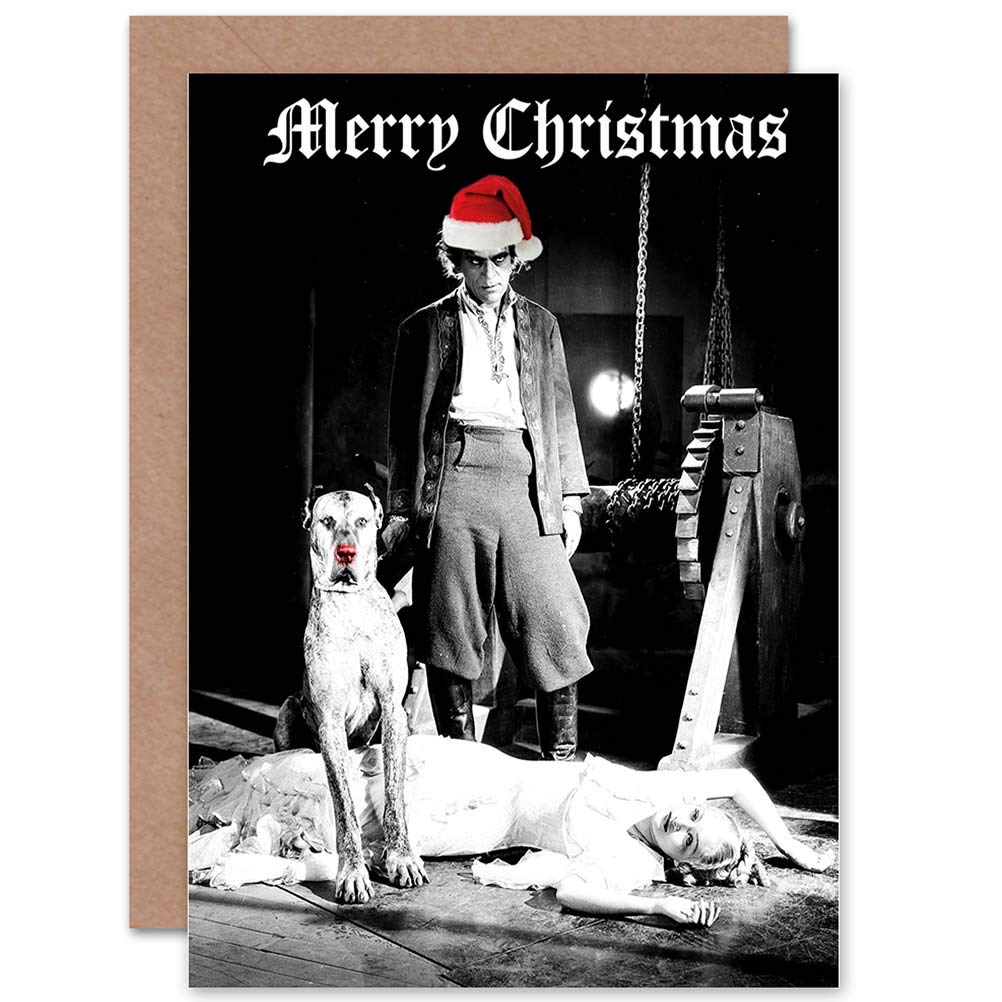 Artery8 Black Horror Fun Greetings Card