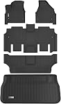 Floor Mats & Cargo Liner for 2017-2023 2024 2025 2026 Chrysler Pacifica(No Hybrid Models),1st & 2nd & 3rd Row with Trunk mat Full Set,TPE All Weather Car Mats