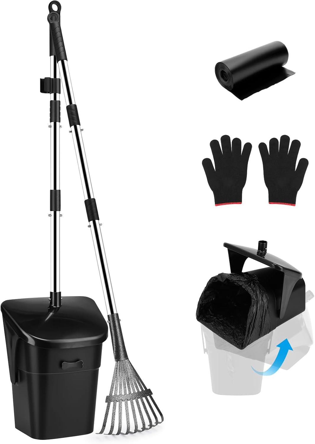 HAPPY HACHI Ramasse Crotte : Avis et Guide d’Achat du Kit Poubelle avec Râteau Pivotant Long Manche et 20 Sacs pour Chiens de Toutes Tailles HAPPY HACHI Ramasse Crotte : Avis et Guide d’Achat du Kit Poubelle avec Râteau Pivotant Long Manche et 20 Sacs pour Chiens de Toutes Tailles