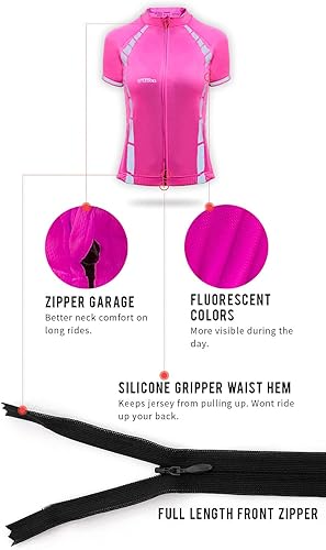 Miniatura 4 de ReflecToes Camiseta de ciclismo de alta visibilidad - Reflectante Hi-Viz Ciclismo Camisa Hombres y Mujeres