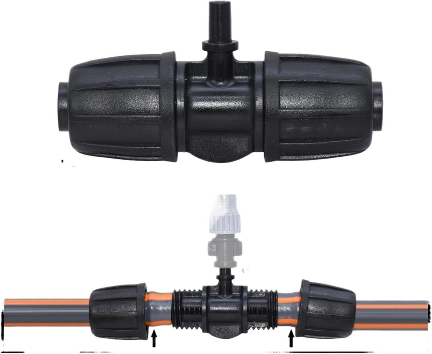 Wkhphmbeq Ksl01-Kit234-5Pcs 5Pcs 16Mm Pe Pipe Tee Connector – Threaded Splitter For 4/7Mm & 3/5Mm Garden Drip Irrigation Hose(Ksl01-Kit234-5Pcs)