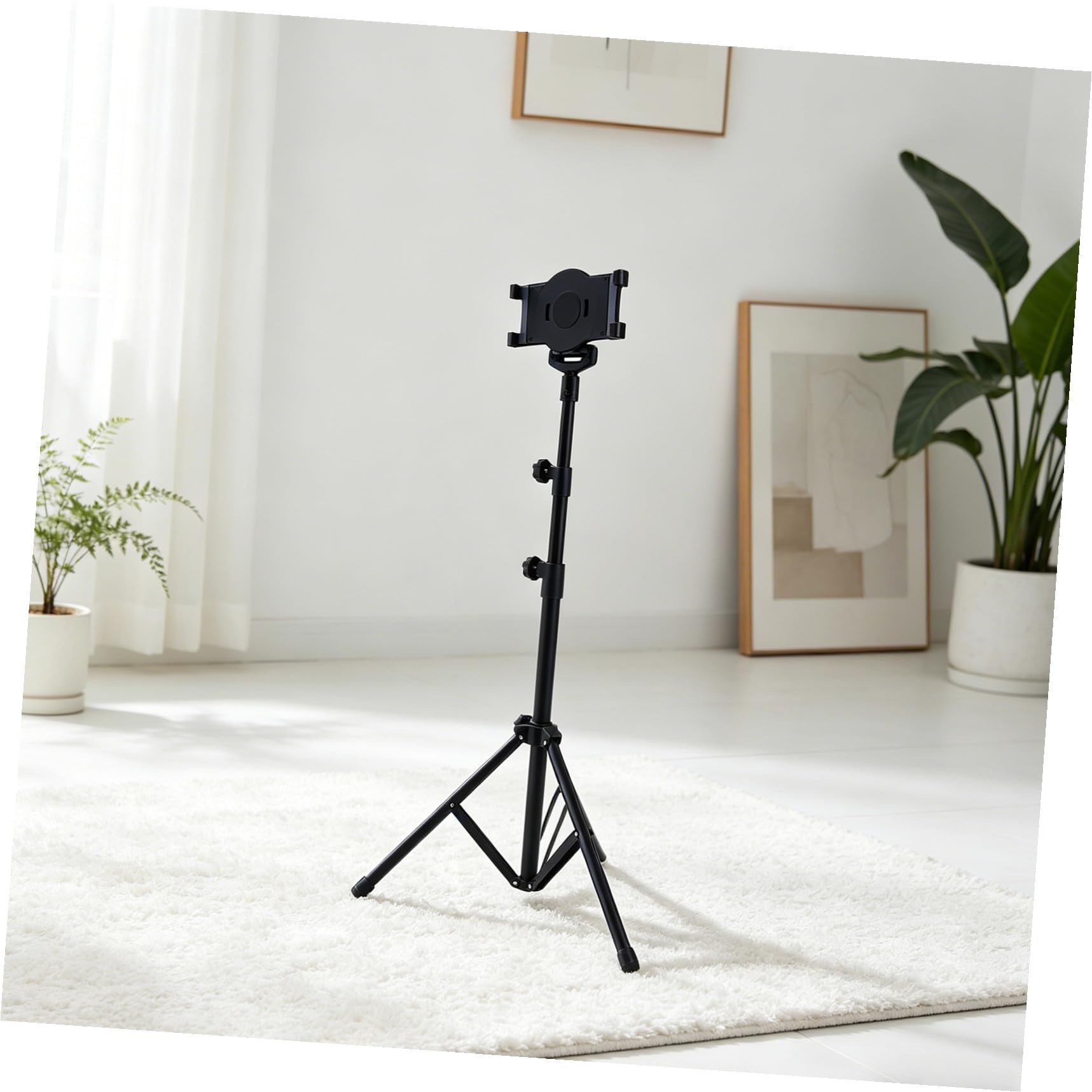 Homoyoyo Support de Tablette pour Réglable Trépied et Alliage D'aluminium à 7 Angle Rotatif Coussinet Antidérapant 10 Pouces pour Tablettes