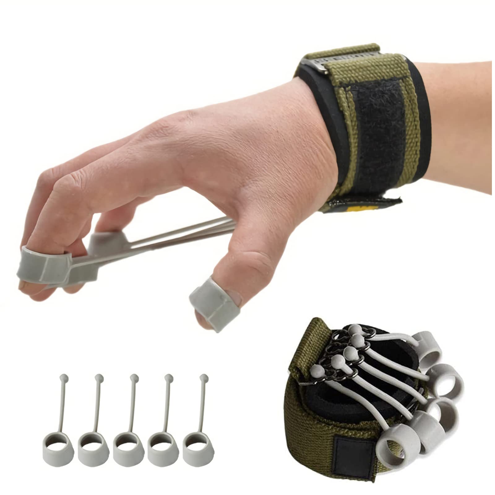Entrenador de muñeca, Ejercitador extensor de mano, terapia y dispositivo entrenamiento con banda resistente, mejora la destreza fuerza en los dedos, las manos(20ibs)