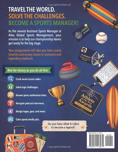 Around The World Of Sports In 100+ Logic Games, Puzzles, and Design Challenges: A Sports Adventure Activity Book for Kids Ages 8-12 (Around the World Activity Books for Kids Ages 8–12) - Image 2