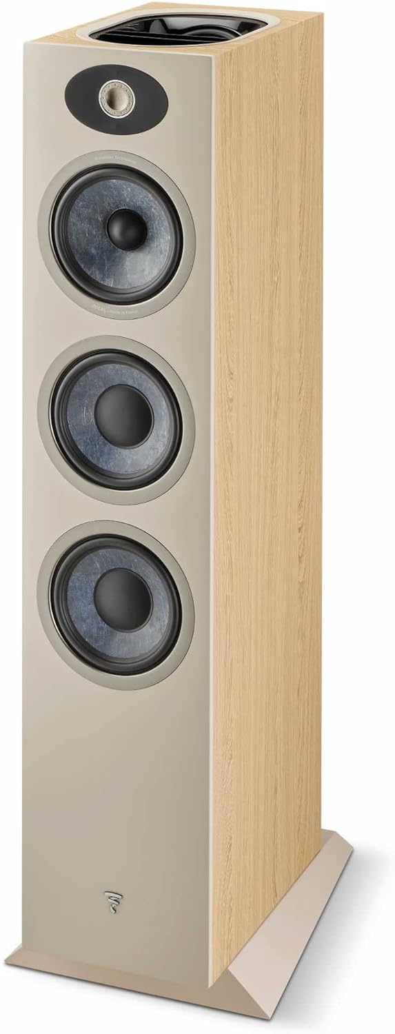 Focal Theva N°3-D - Dolby Atmos® Compatible 3-Way Floorstanding Loudspeakers with 6.5-Inch Drivers, Sold Individually, Light Wood - FTHEVAN3LW-D