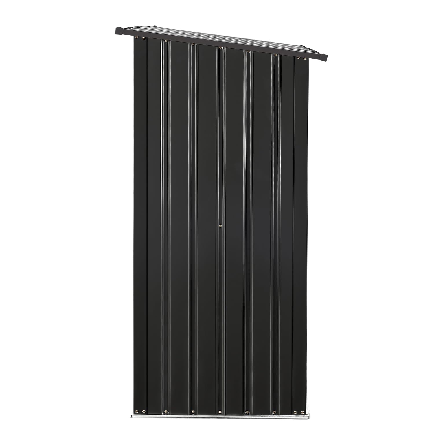 Juskys Abri à bois Enno extérieur étagère acier rangement métal anthracite