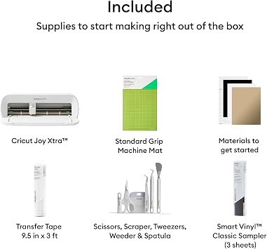 Cricut Joy Xtra Smart Cutting Machine | Vinyl Starter Kit