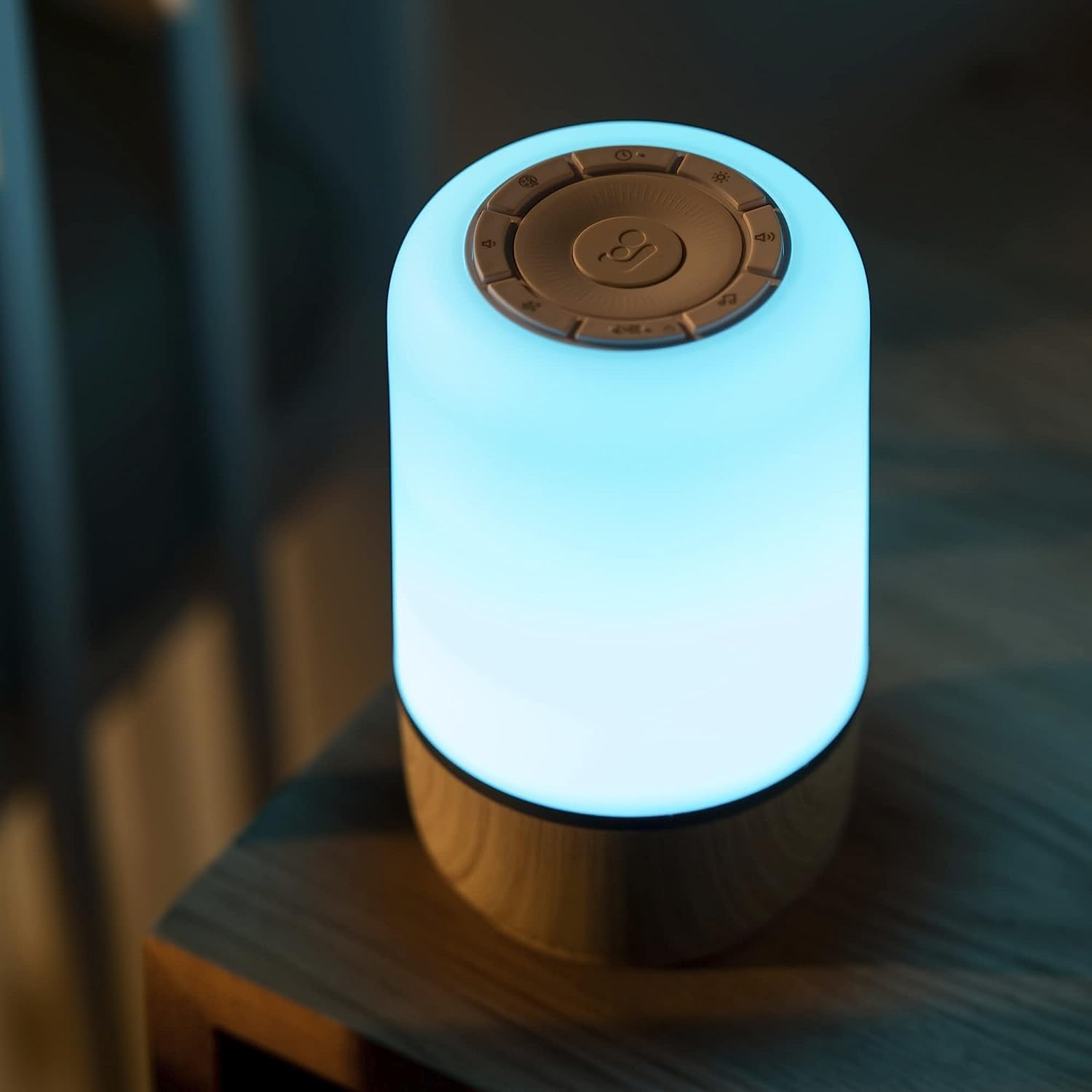 Maxi-Cosi Veilleuse Musicale Soothe, veilleuse bébé intelligente, machine à bruits blancs pour bébé, fait partie de Maxi-Cosi Connected Home, Compatible avec Alexa et Google Assistant