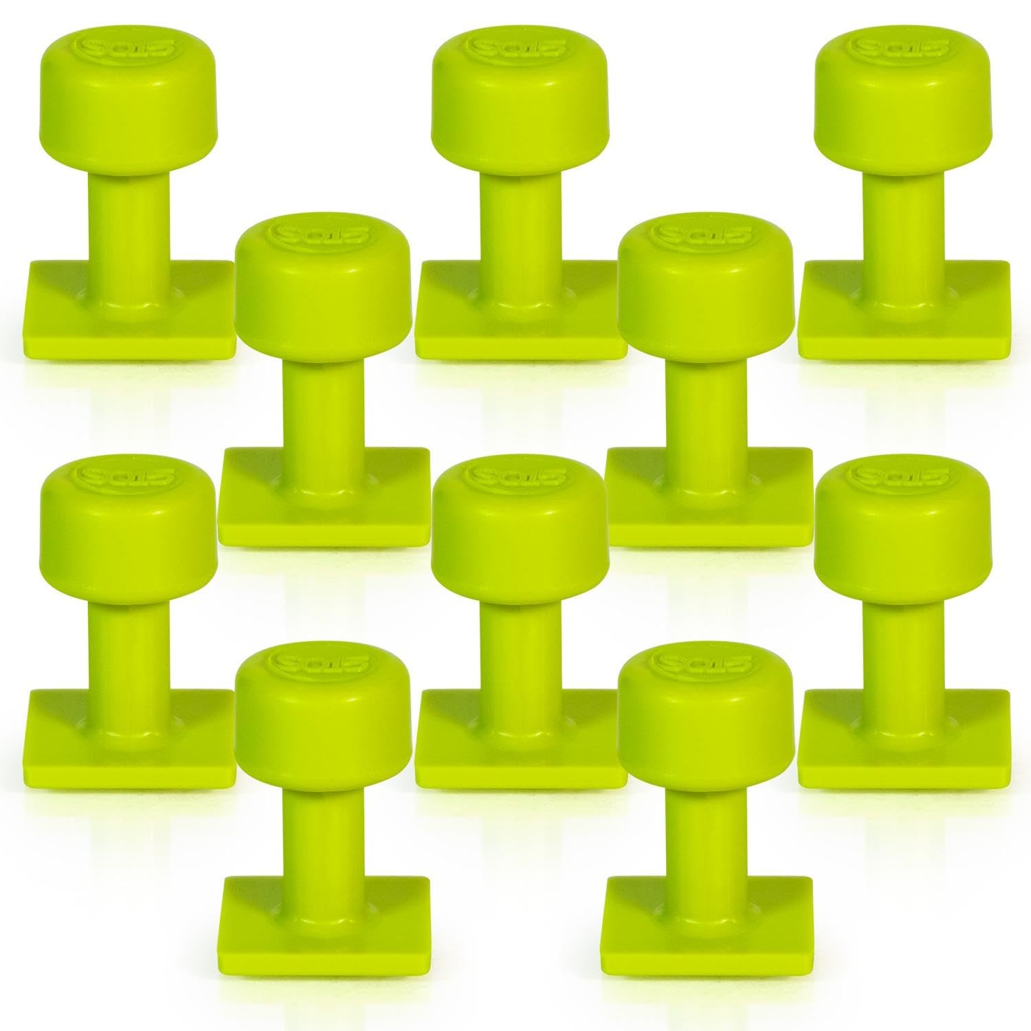 Tabweld Black Plague Gang Green 15mm Hail Tabs Square PDR Hail Dent Tab Pack - 10 Pack Paintless Dent Repair