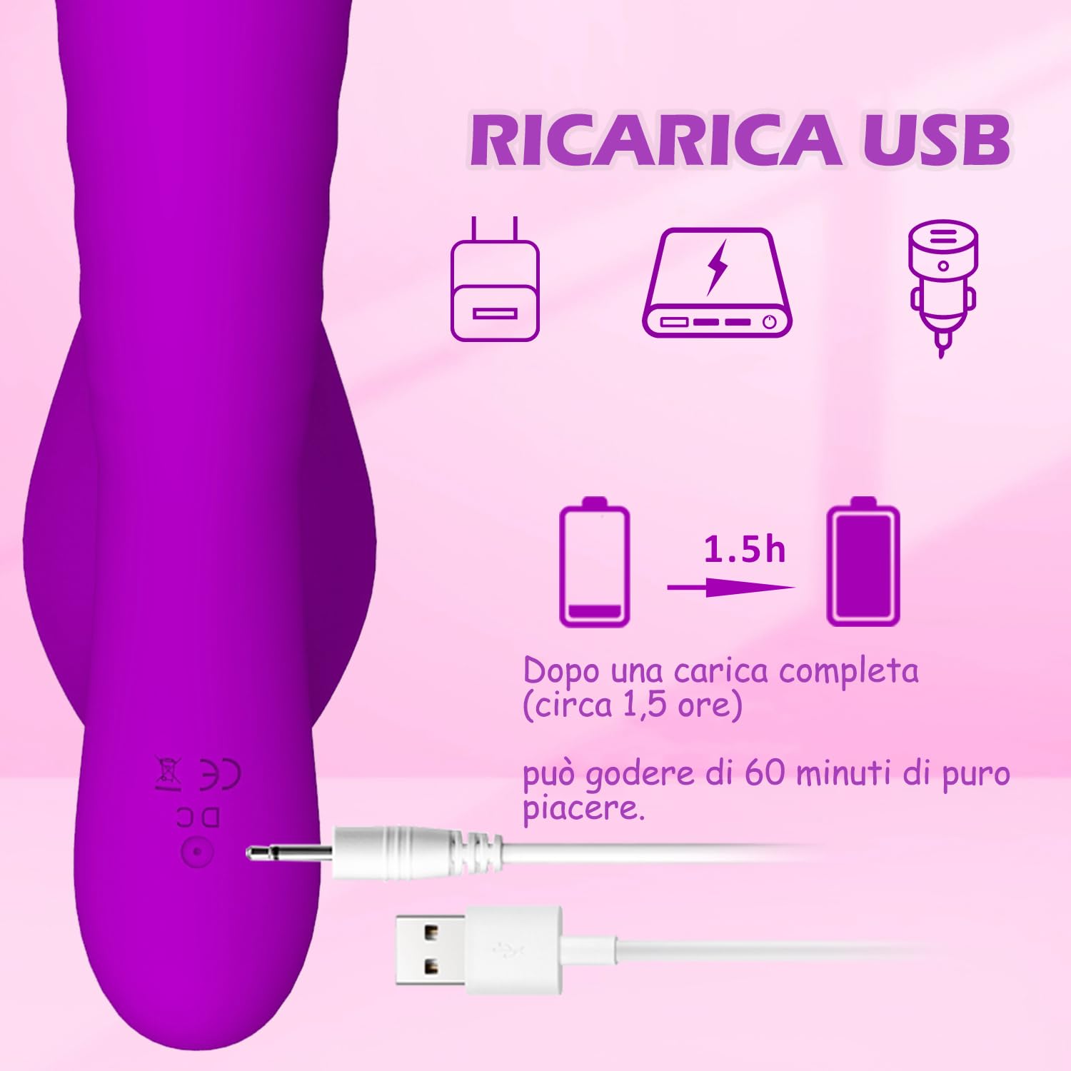 Vibratoreper Donna Professionale 2 in 1 Succhia Clotoride per Donna 10+10 Modalità Sexytoysys Donna Vibratoreper Donna Clotoride Sexyshop per lui e lei Vibratori G-Spot Massaggiatore in Legno