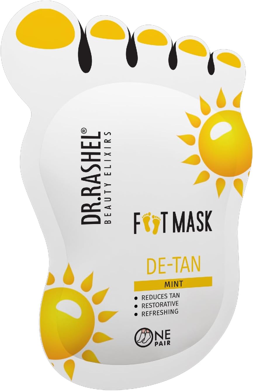 De-Tan Peeling & Exfoliating Foot Mask For Baby Soft Feet | Removes Dry Skin & Hard Calluses | Hydrates Dry Feet - 1 Pair