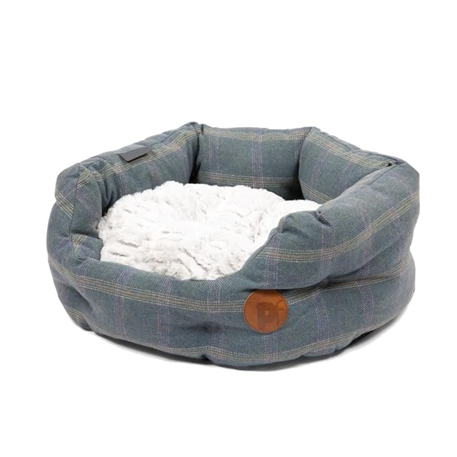 Foto 3 de 4 de Petface Heather Tweed - Cama Ovalada Lavable a máquina para Perro con cojín Reversible, pequeña