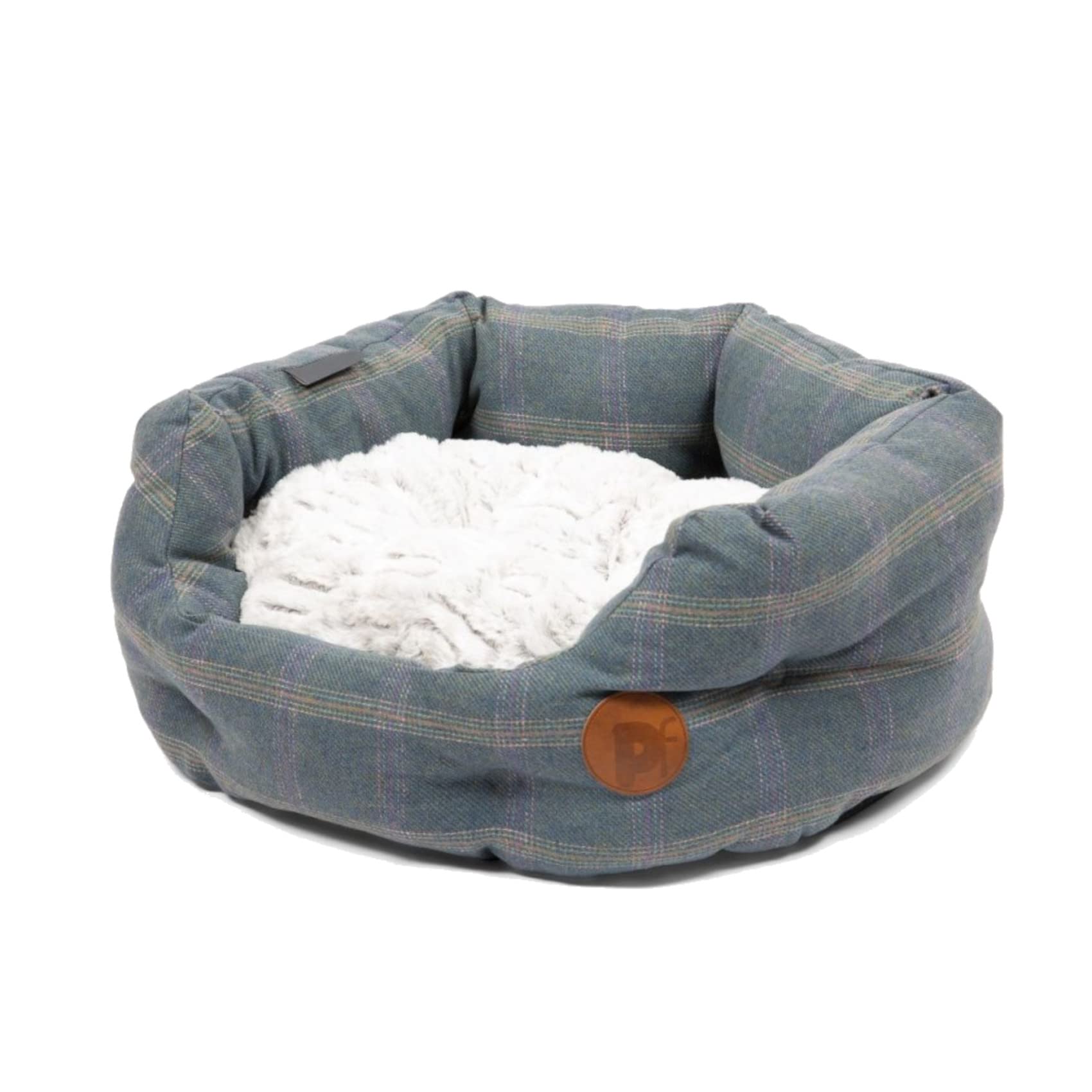 Petface Heather Tweed - Cama Ovalada para Perro con cojín Reversible, Lavable a máquina, tamaño Mediano (Paquete de 1)