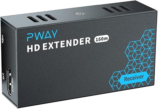 HDMI Extender 500ft RX Only, One to Many Over Gigabit Switch No Delay Over Cat5e/6, Search for B0C36WM1MZ to get the Set TX + RX