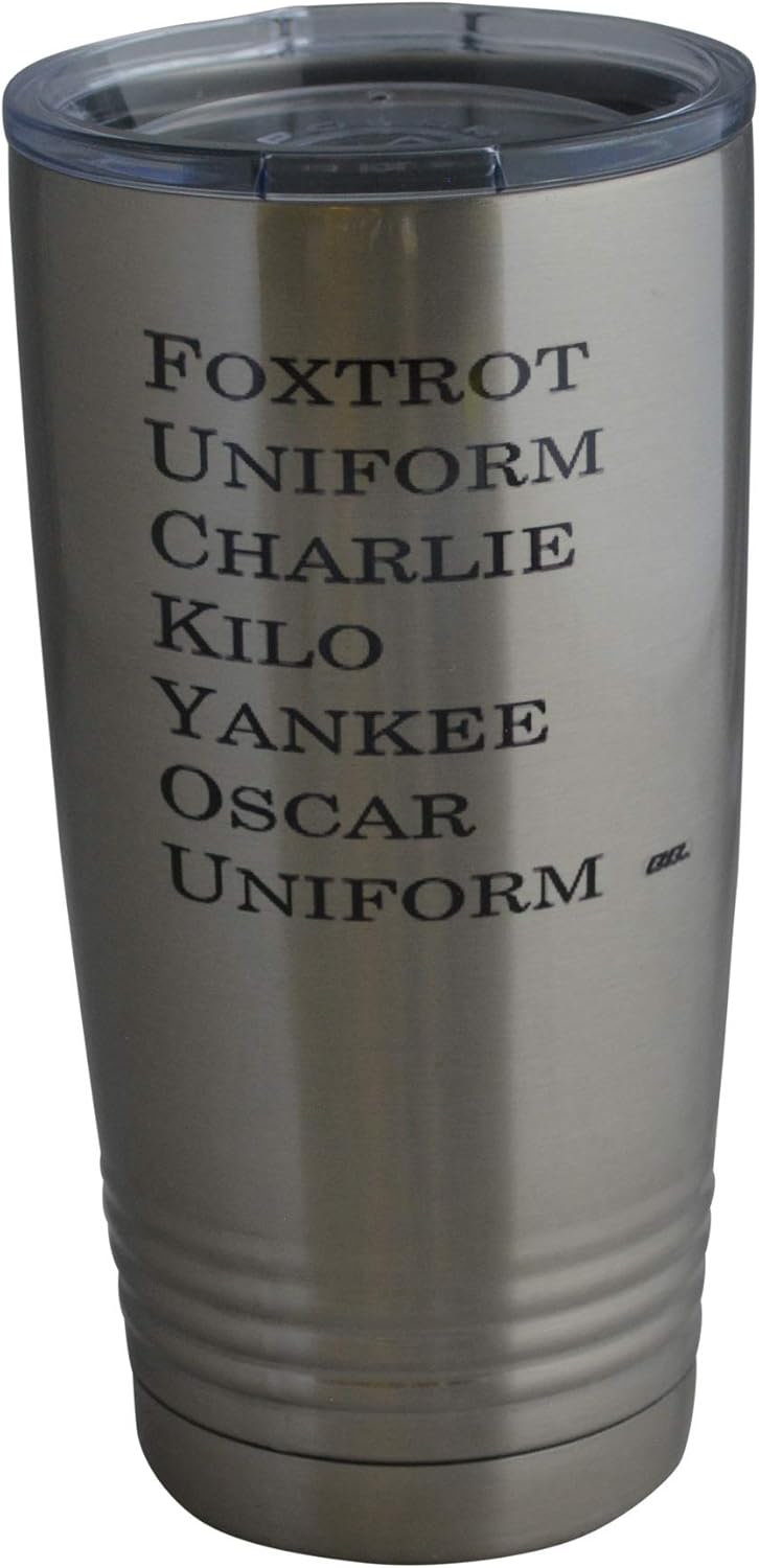 Rogue River Tactical Funny Foxtrot Military Acronym 20 Oz