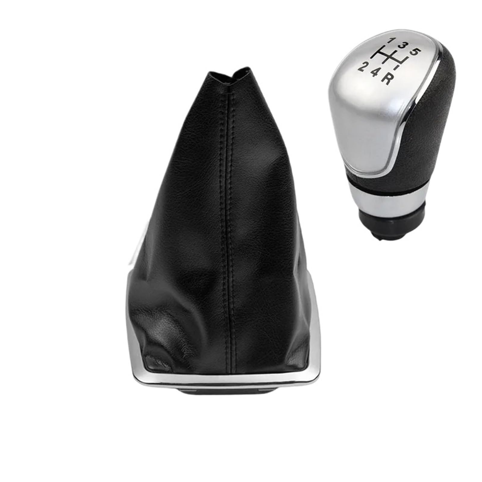Bxbdekqgl B0341-K0010 Gear Shift Knob Manual 5/6 Speed Gear Shift Knob Gaiter Boot Cover For Focus Mk2 Mk3 Fiesta Mondeo Kuga Galaxy(B0341-K0010)