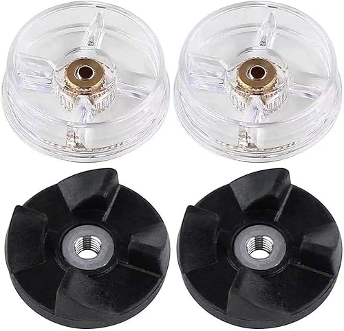 Pieza de repuesto para licuadora, engranaje de base y engranaje de cuchilla, compatible con mezcladoras Magic Bullet MB1001 de 250 W (4 piezas)