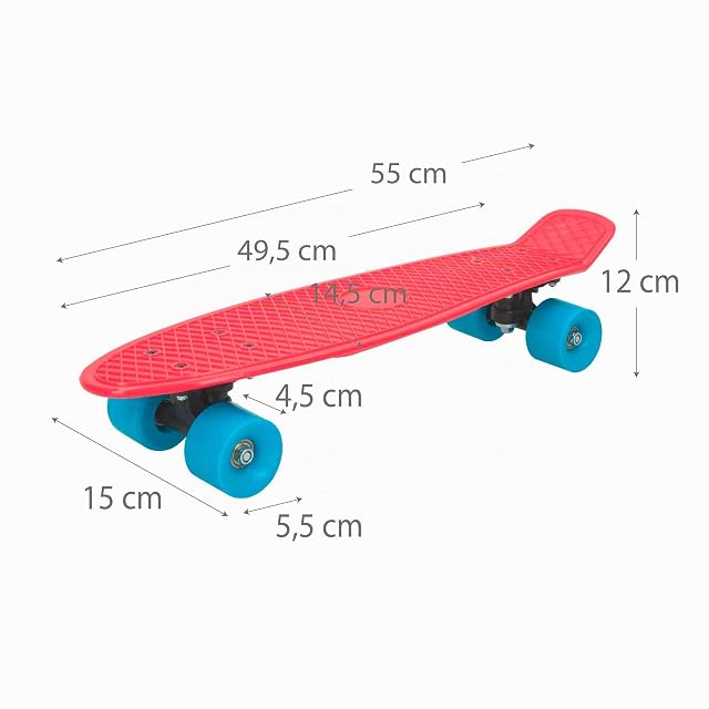 Foto 4 de 5 de COLORBABY CB Riders, Monopatín con ruedas PVC 55 cm - Rojo (75830)