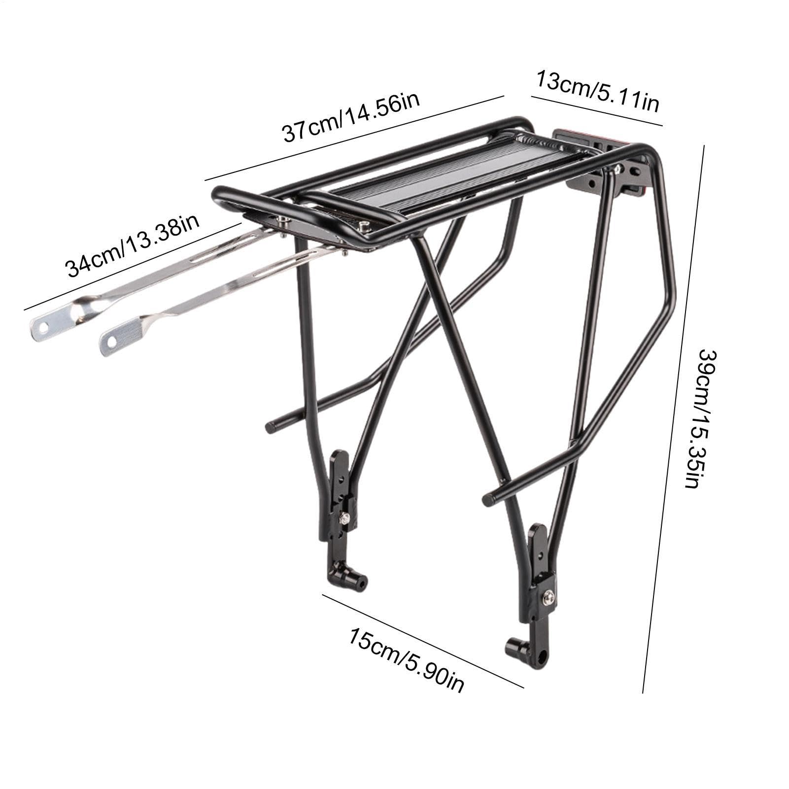 Fahrrad-Rückenträger, Fahrrad-Hinterradträger, Fahrrad-Hinterradträger Aus alluminio – Fahrrad-Gepäckträger, Fahrradzubehör Für Gepäck, Fracht, Kleidung