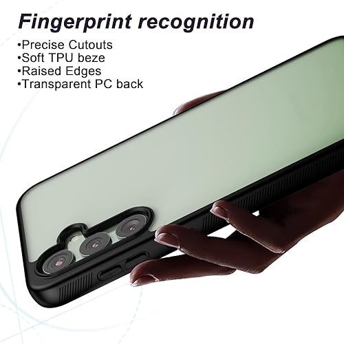 Miniatura 3 de Foluu Funda delgada para Samsung Galaxy S23 FE 2023 - Parte trasera de policarbonato duro y parachoques de TPU suave, funda protectora a prueba de