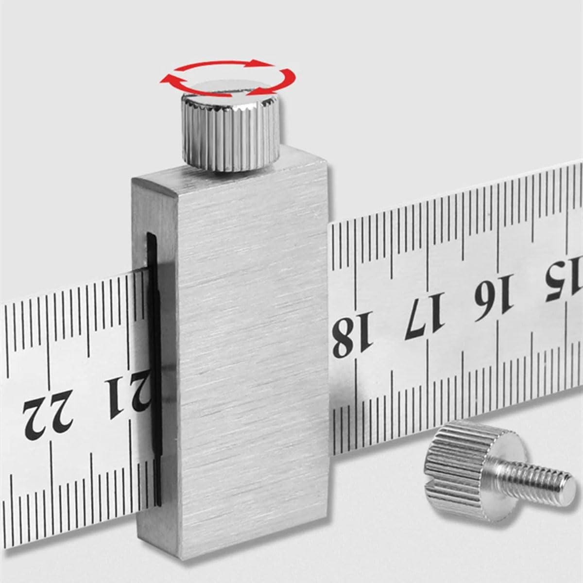 Brass Steel Ruler with Metal Stop, Metal Ruler, Ruler Stop Marking Gauge, Stainless Steel, Ruler Stop Marking Tool - Image 4