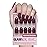 Glamnetic Press On Nails - Merlot | Matte Short Almond Dark Red Nails with Glossy French Tips | 15 Sizes - 30 Nail Kit with Glue