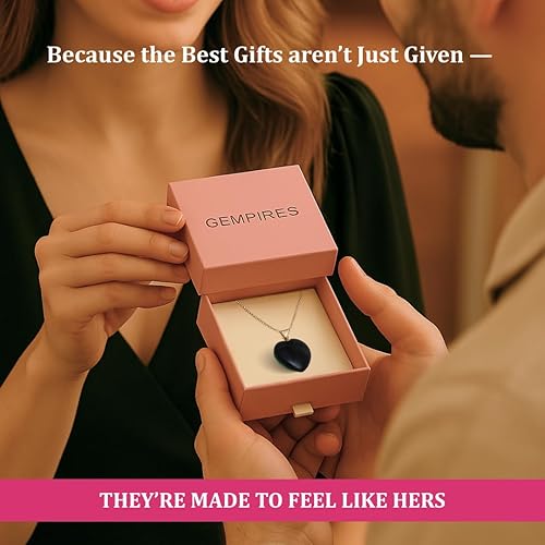 Miniatura 7 de Gempires Love - Collar con colgante de cristal de corazón para mujer, chapado en plata, cadena ajustable de 18 + 2 pulgadas