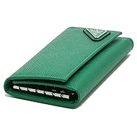 PRADA プラダ サフィアーノ トライアングルロゴ グリーン キーケース Amazon.co.jp: [プラダ] キーケース サフィアーノ