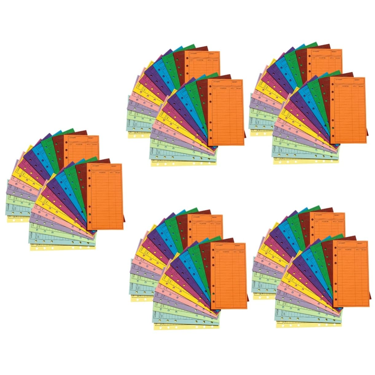 VILLCASE 120 Pièces Enveloppe Budgétaire Porte-monnaie Pour L'argent Liquide Enveloppes D'argent Enveloppes De Caisse à Feuilles Mobiles Pochettes Pour Classeurs Bourrage Papier