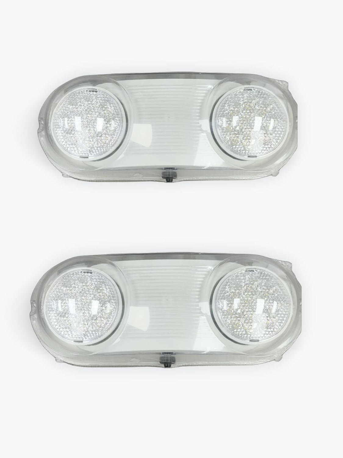 E2 LIGHTING Exterior Emergency Exit Light, Waterproof Commercial Emergency Lighting, Outdoor Bug Eye Light 120-277V, UL Listed (2pack)