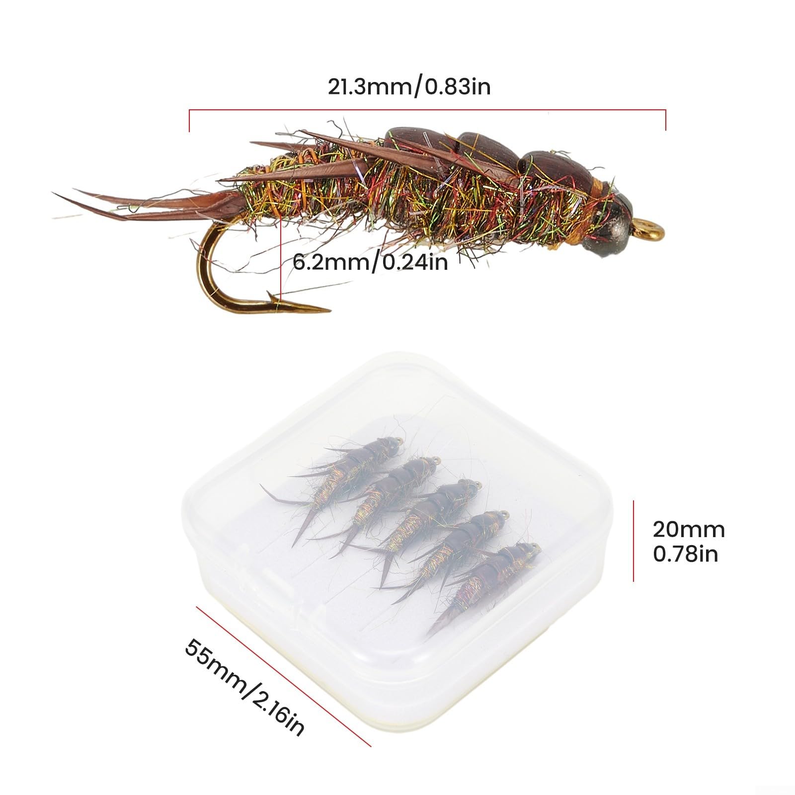 50 Mouches De Pêche Faites Main Pour Truite Et Bar - Lot Mixte