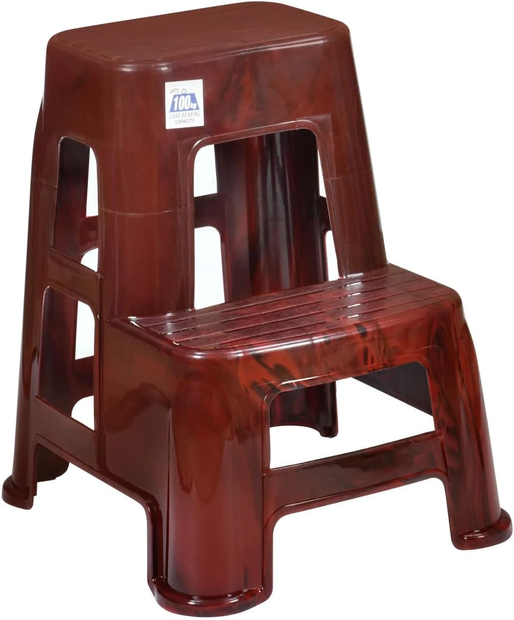Nilkamal STL 21 Strong and Durable Plastic Step Stool for Home, Bedroom, Bathroom, Kitchen, Living Room, Office, Adult, Kids, Children's and Garden Stool with high Load Capacity. (Rose Wood)