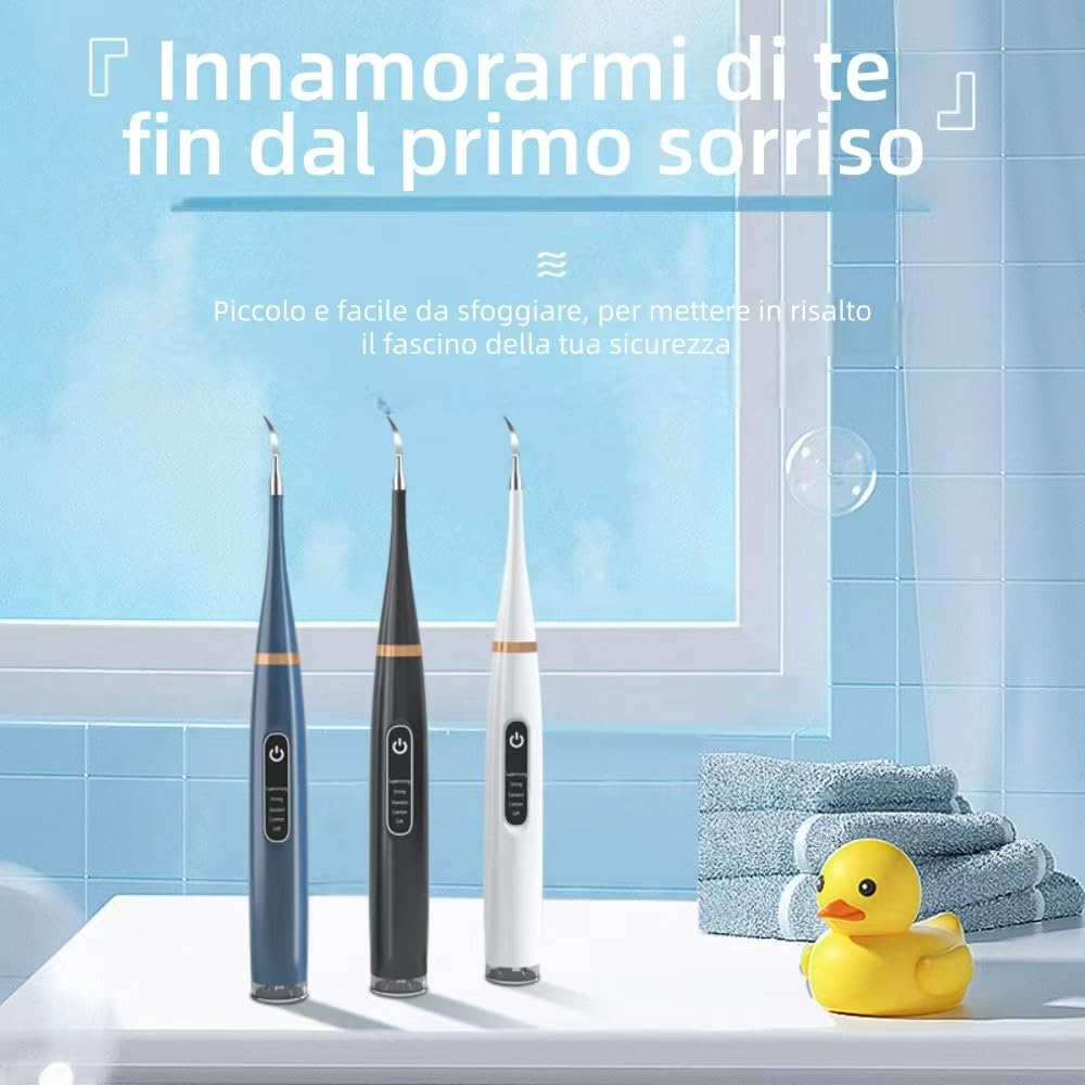 ZampaDent Dispositivo Professionale per la Pulizia Dentale del Cane-Kit Pulizia Denti per Cani e Gatti, 5 Modalità, Ricarica USB, Rimozione Tartaro e Macchie,Compact et pratique