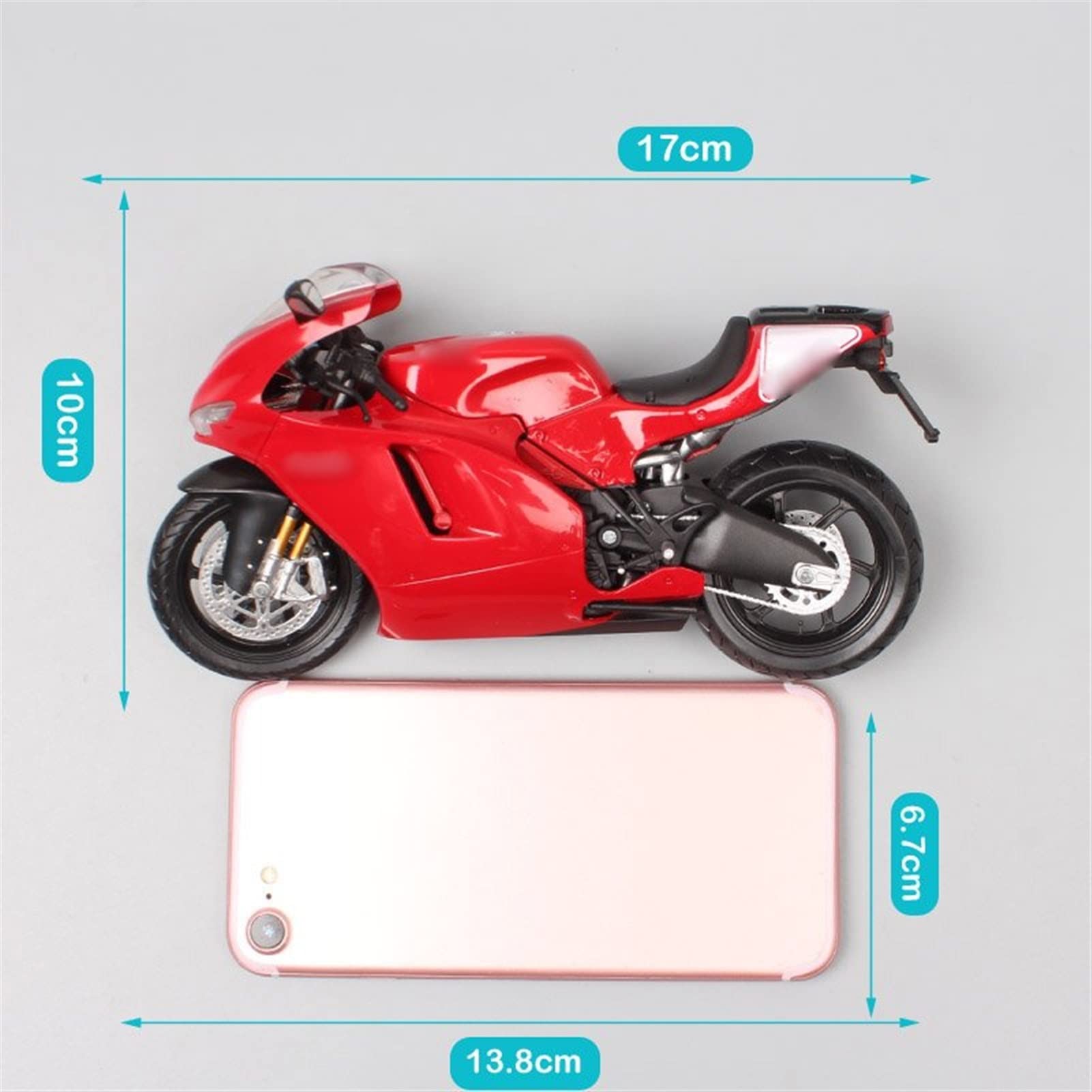 1/12 Modelo De Motocicleta Bicicleta A Escala GP Diecast Y Vehículos Juguete Hobby En Miniatura para Ducati Desmosedici RR Moto 2009