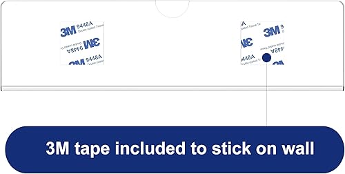 Miniatura 4 de KOTEMON Soporte de placa de nombre de pared de acrílico, placa de nombre de oficina con cintas adhesivas, placa de nombre de puerta, marco de