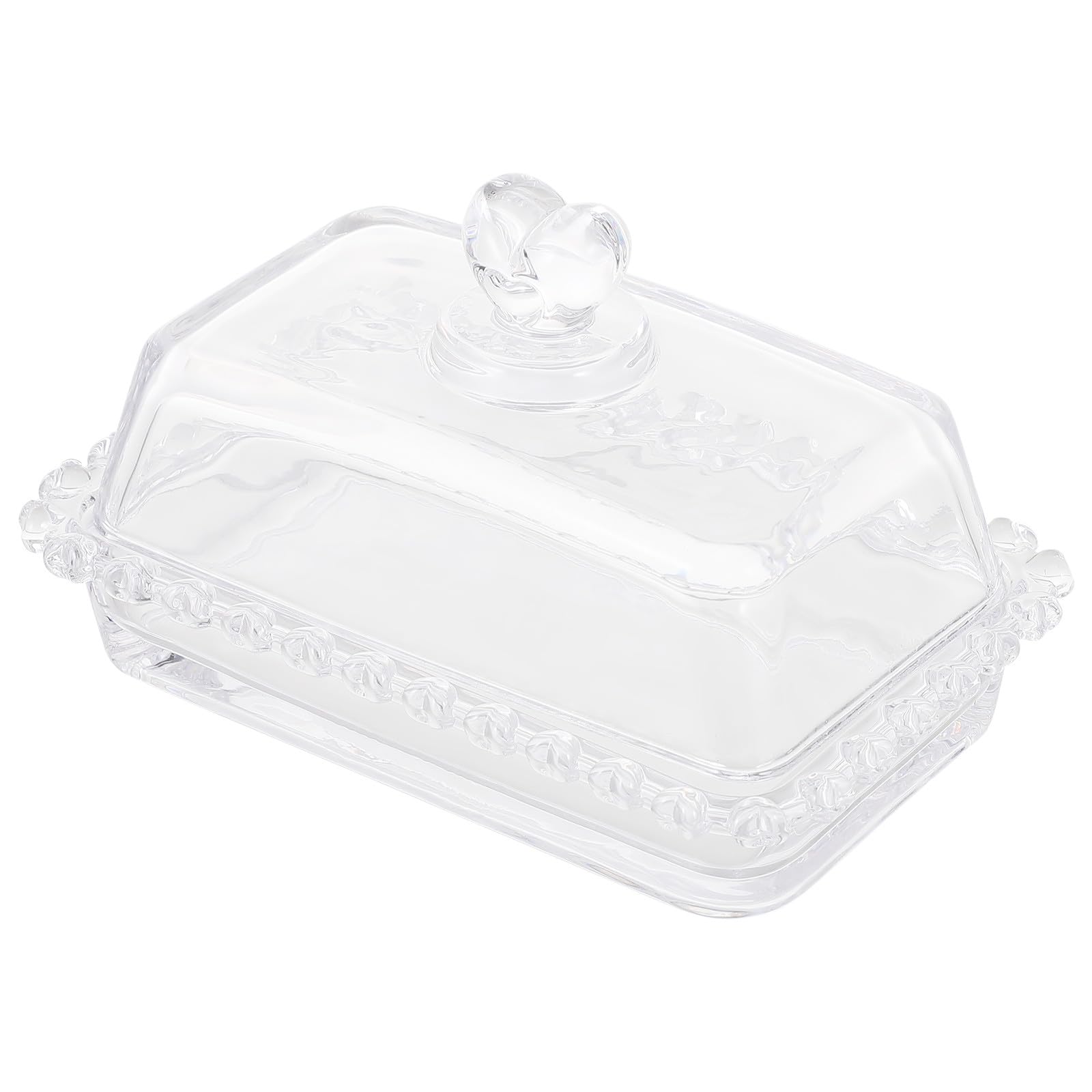 TOYANDONA Bandeja de Postres de Vidrio con Tapa, Plato para Tarta con Textura Firme Adecuado para Fiestas y Cumpleaños en Casa