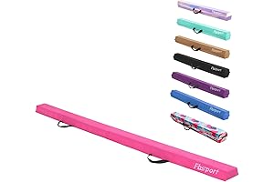 FBSPORT Balance Beam for Home: 8ft Foldable Gymnastics Equipment for Adults & Kids