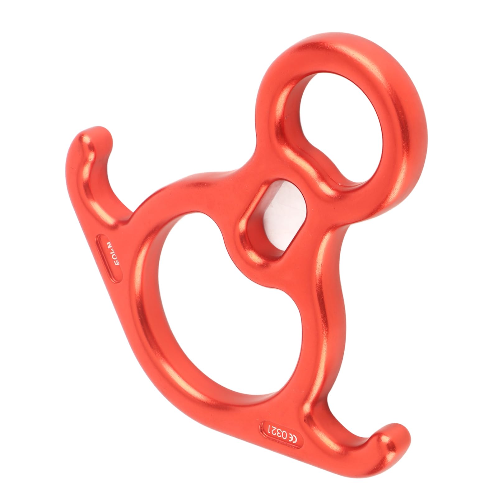 RiToEasysports Kletter-Abseilring, 8-Seil-Abseilgerät, 50 KN, Rettungsfigur, 8 Abseilgerät, Sicherungsgerät, Kletter-Rettungsausrüstung, Geeignet für Feuerrettung, Arbeiten in der Höhe