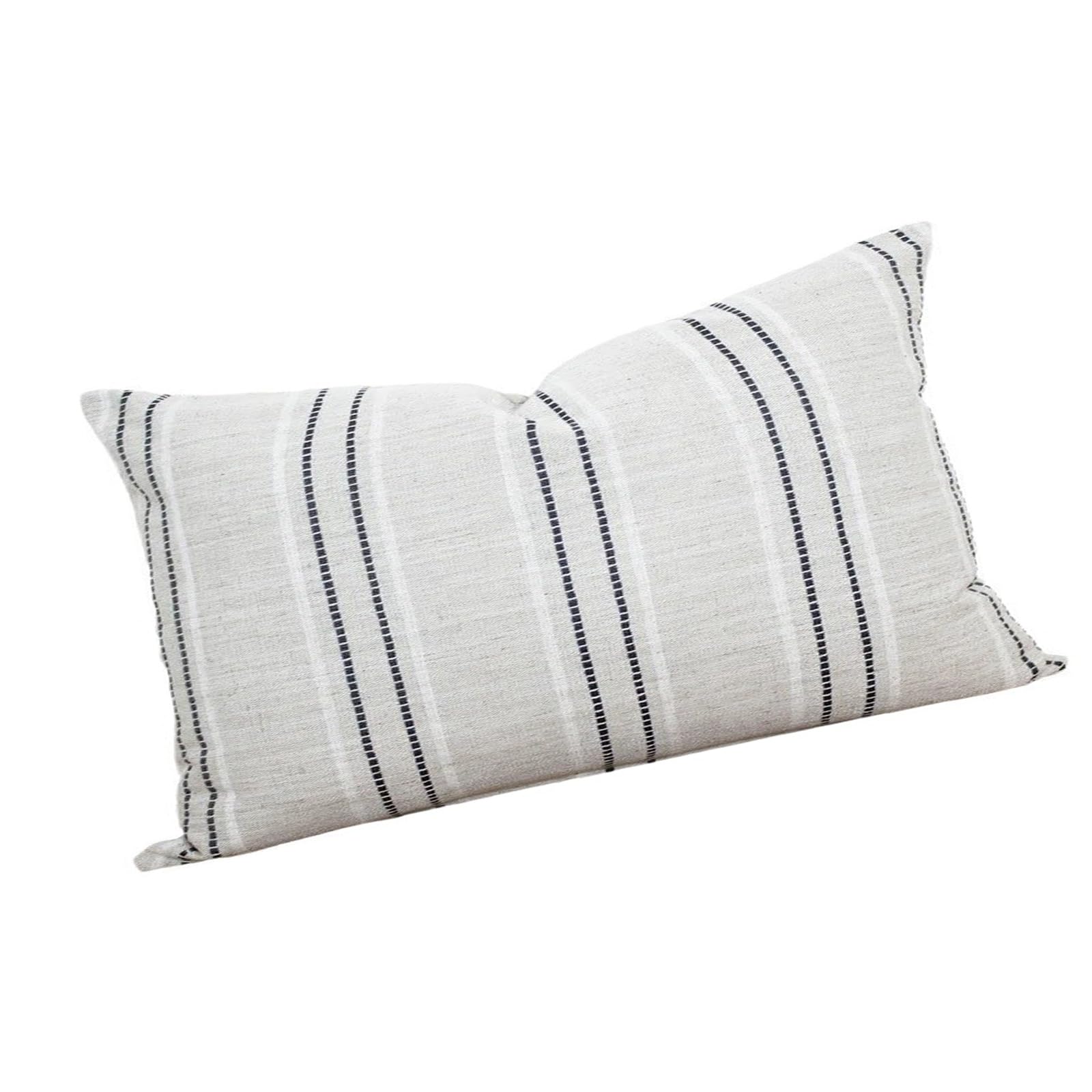 Msioytog Pillowcase Cushion Covers Pillow Sleeve with White and Black Stitching Option Pillowcase for Home Decoration Elegant Textured Cushion Covering