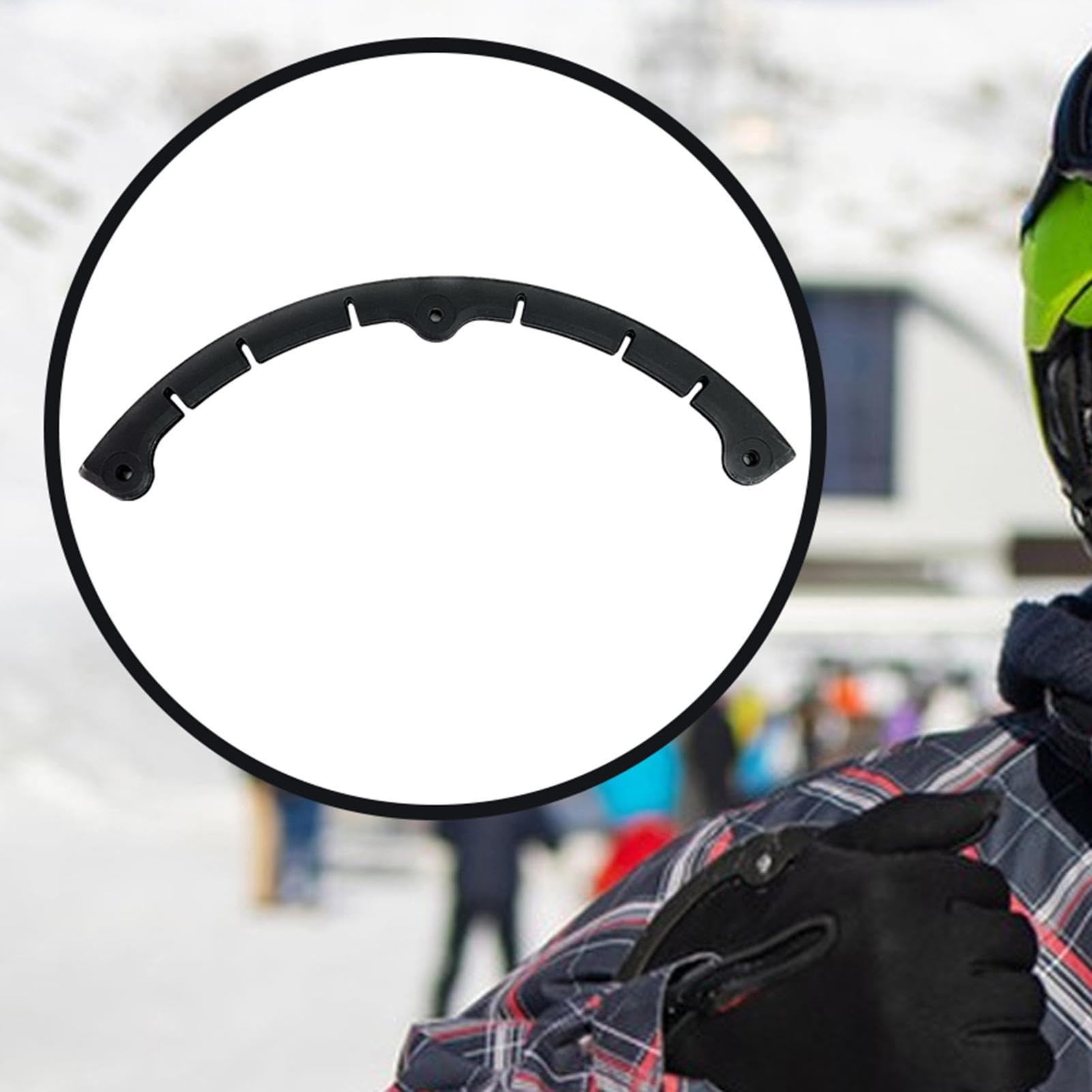 Lot De 2 Protège-nez Pour Snowboard Et Ski - Bords Incurvés Anti-choc, Plastique Résistant, Adapté Aux Skateboards Et Longboards (Tailles L, M, S)