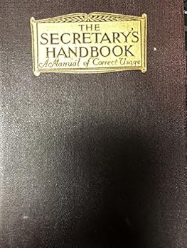 Hardcover The secretary's handbook;: A manual of correct usage, Book