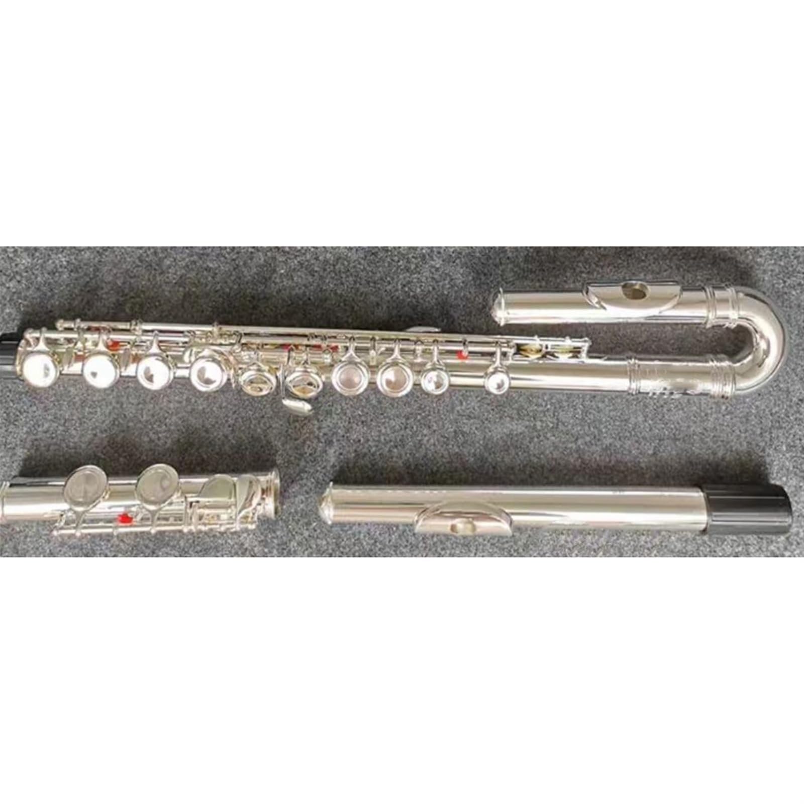 Flauto Flauto Traverso Professionale A 16 Fori Placcato In Argento Per Principianti Flauto Traverso A U Con Accordatura In Do