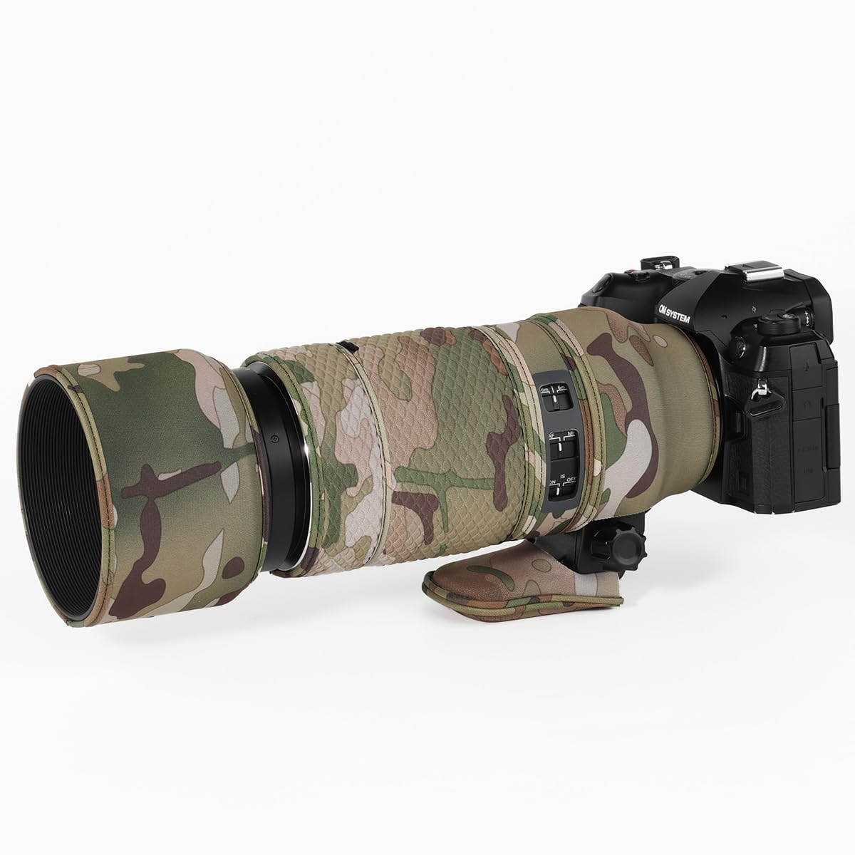 CHASING BIRDS Housse de protection imperméable camouflage pour objectif Olympus 100-400 mm F5.0-6.3 IS ED MSC (camouflage pin)