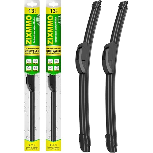 OEM Quality 13in + 13in Premium All-Season Windshield Wiper Blades for Original Equipment Replacement(Set of 2)