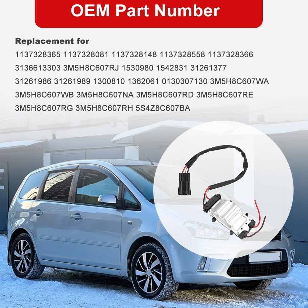Cooling Fan Control Module Compatible with Ford Focus C-MAX Mazda 3 Volvo C30 C70 S40 V50 Radiator Cooling Fan Control Relay Module Replacement for 1137328365 1137328148 1137328081 1137328558