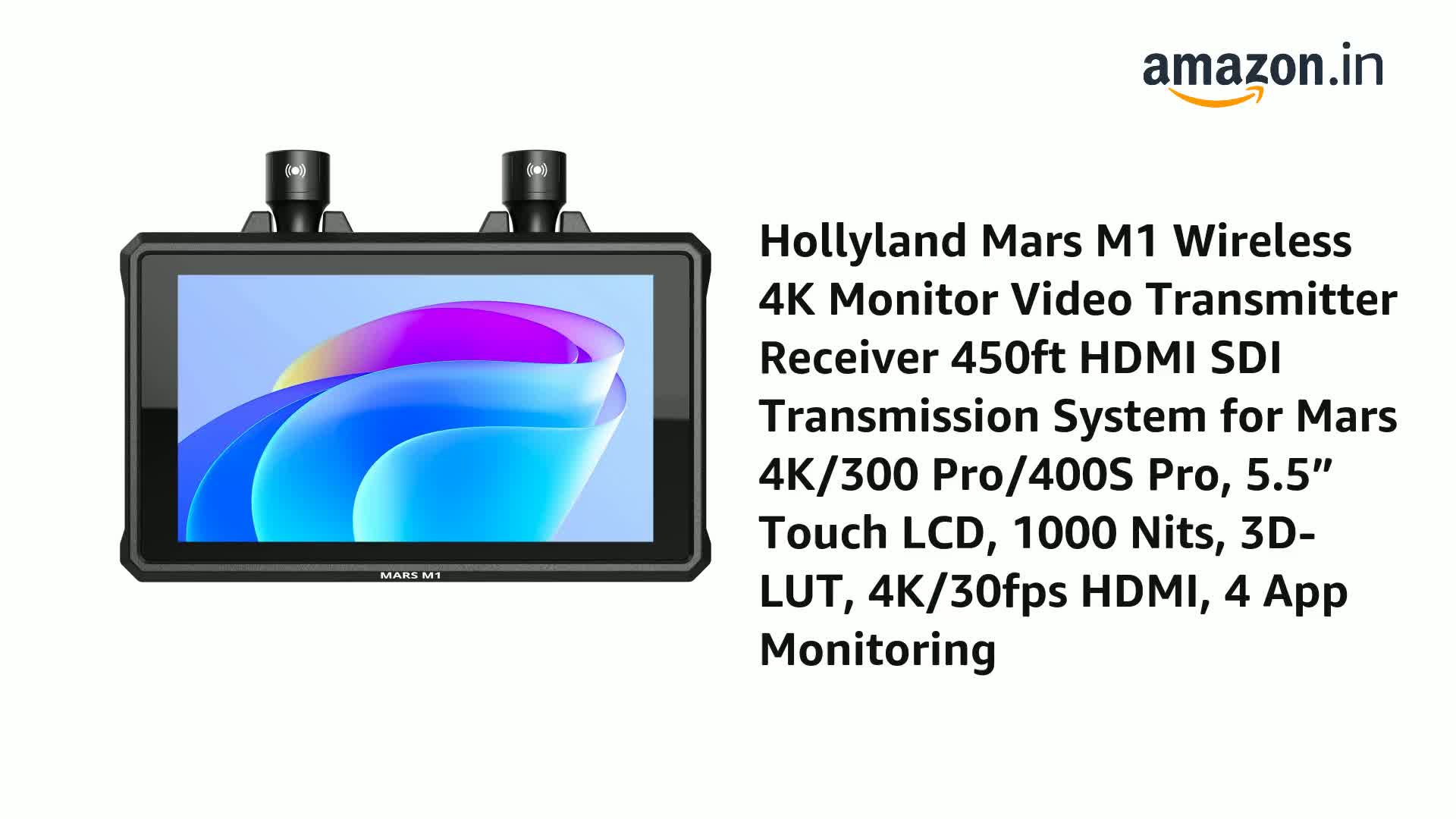 Amazon.in: Buy Hollyland Mars M1 Wireless 4K Monitor Video